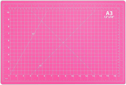 anezus Self Healing Cutting Mat for Rotary Cutting, 17.8" x 11.9", Pink
