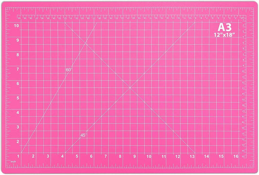 anezus Self Healing Cutting Mat for Rotary Cutting, 17.8" x 11.9", Pink