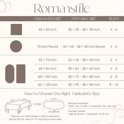Romanstile Gingham Ruffled Tablecloth Rectangle - Waterproof Linen Cotton Checkered Table Cloth, Outdoor Plaid Table Cover for Picnic, Camping, Party - 60 x 84 Inch, Pink