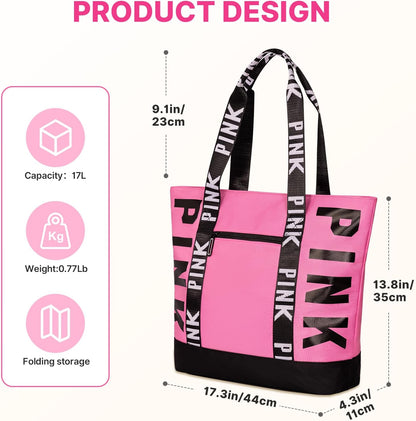Boomistry Travel Tote Bag for Women, Large Waterproof Beach Bag for Daily | Large