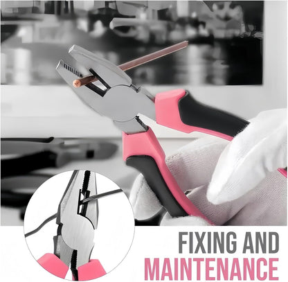 13/24/54PCS Pink Home Toolbox Set - Alloy & Plastic, Allen Wrench, Screwdriver, Pliers, Routine Home Repair Kit, Combination Set