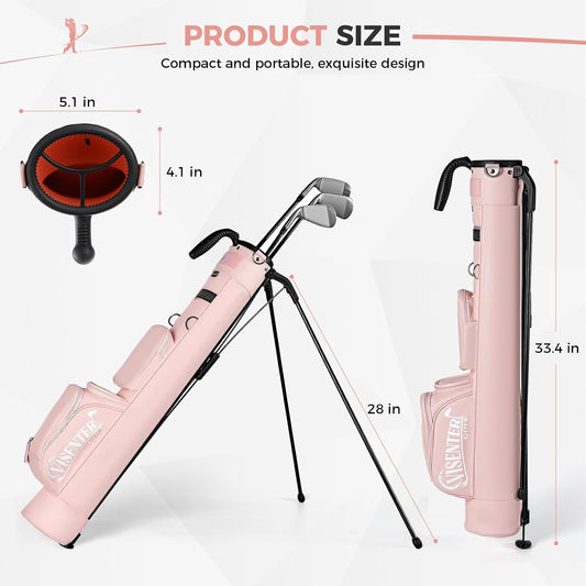 Golf Bags, Golf Stand Bag, Adjustable Shoulder Straps, Multiple Pockets