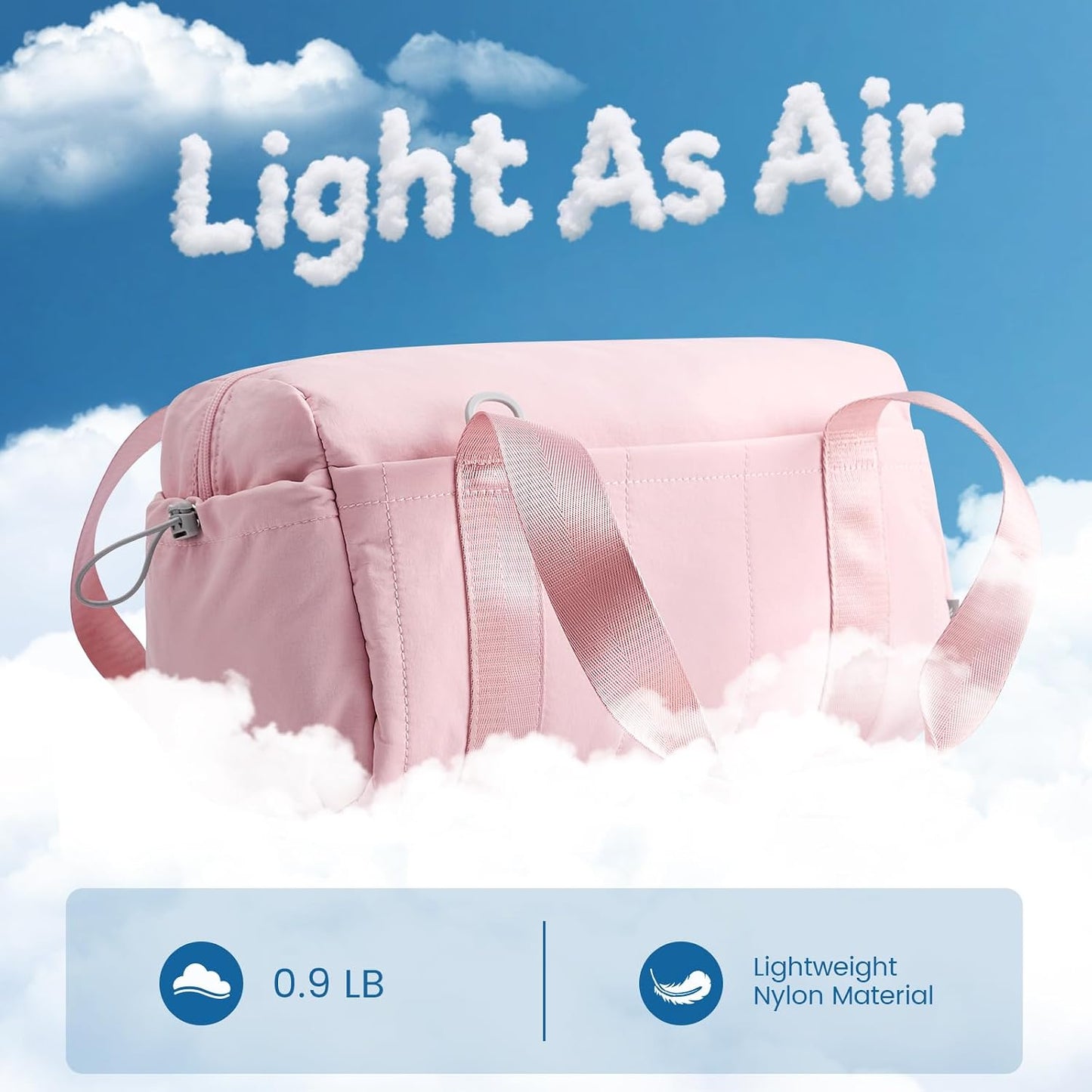 G4Free Small Gym Bag for Women 14 Inch Mini Gym Duffle Bag with Wet Compartment Cute Duffel for Travel Sport Workout (Pink)