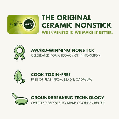 GreenPan Nova 8" Frying Pan Skillet, Oprah’s Favorite Things 2024, Ceramic Nonstick Cookware, PFAS Free, Toxin-Free, Induction Suitable, Dishwasher & Oven Safe, Durable, Easy Clean, Coral