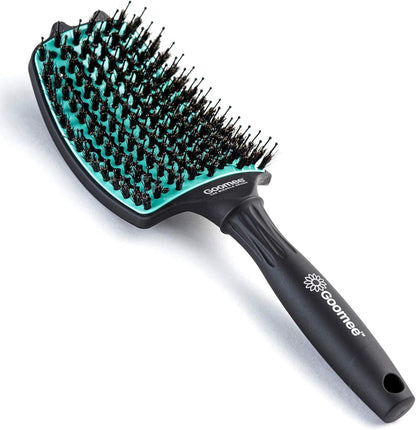Parlux 385 Powerlight Ionic and Ceramic Pink Hair Dryer with Miracle Large Detangling Brush Mint Green – Lightweight Blow Dryer and Dual Bristle Brush for Smooth, Frizz-Free Hair