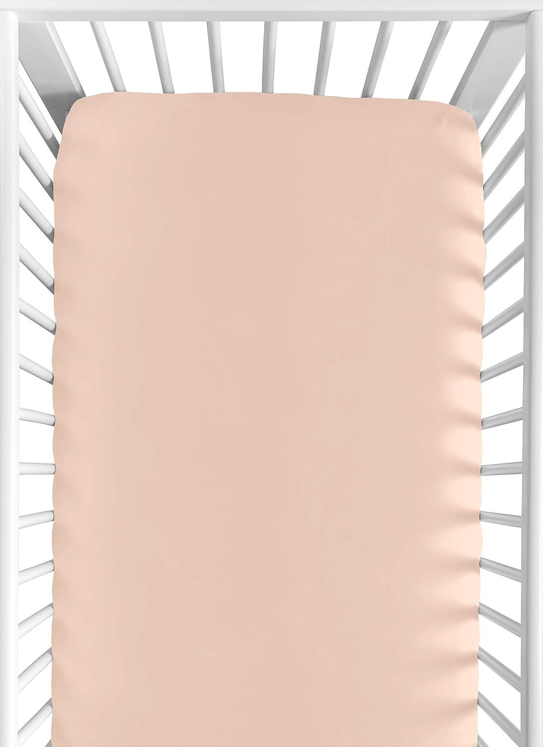 Sweet Jojo Designs Peach Baby or Toddler Fitted Crib Sheet for Watercolor Floral Collection