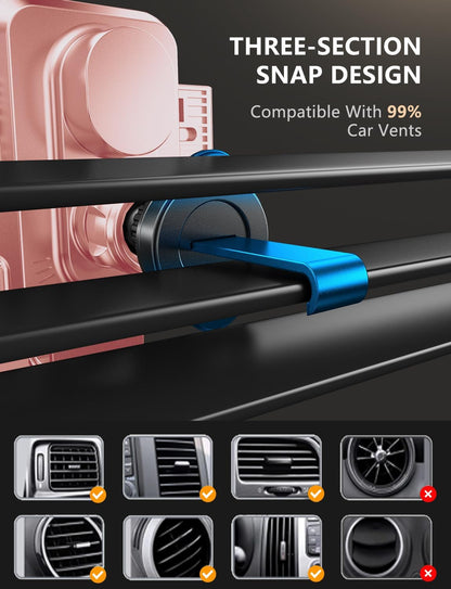 JOYMASS Wireless Car Charger, Phone Holders for Your Car, 15W Auto Clamping Phone Mount Car Accessories for iPhone 16 15 14 13 12 Mini Pro Max 11, Samsung Galaxy S24 Ultra S23 S22+ Note 20, etc-Pink