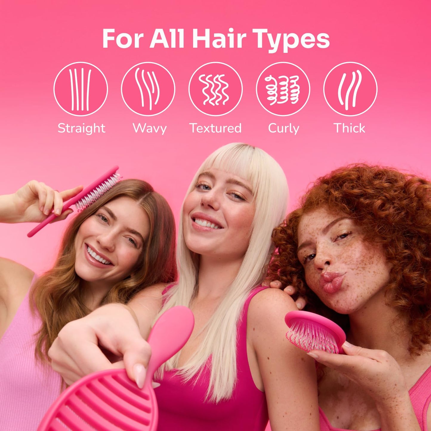 Wet Brush Speed Dry Hair Brush, Pink (Sweet Seaglass) - Vented Design & Soft HeatFlex Bristles Are Blow Dry Safe - Ergonomic Handle Manages Tangles - Pain-Free Hair Accessories