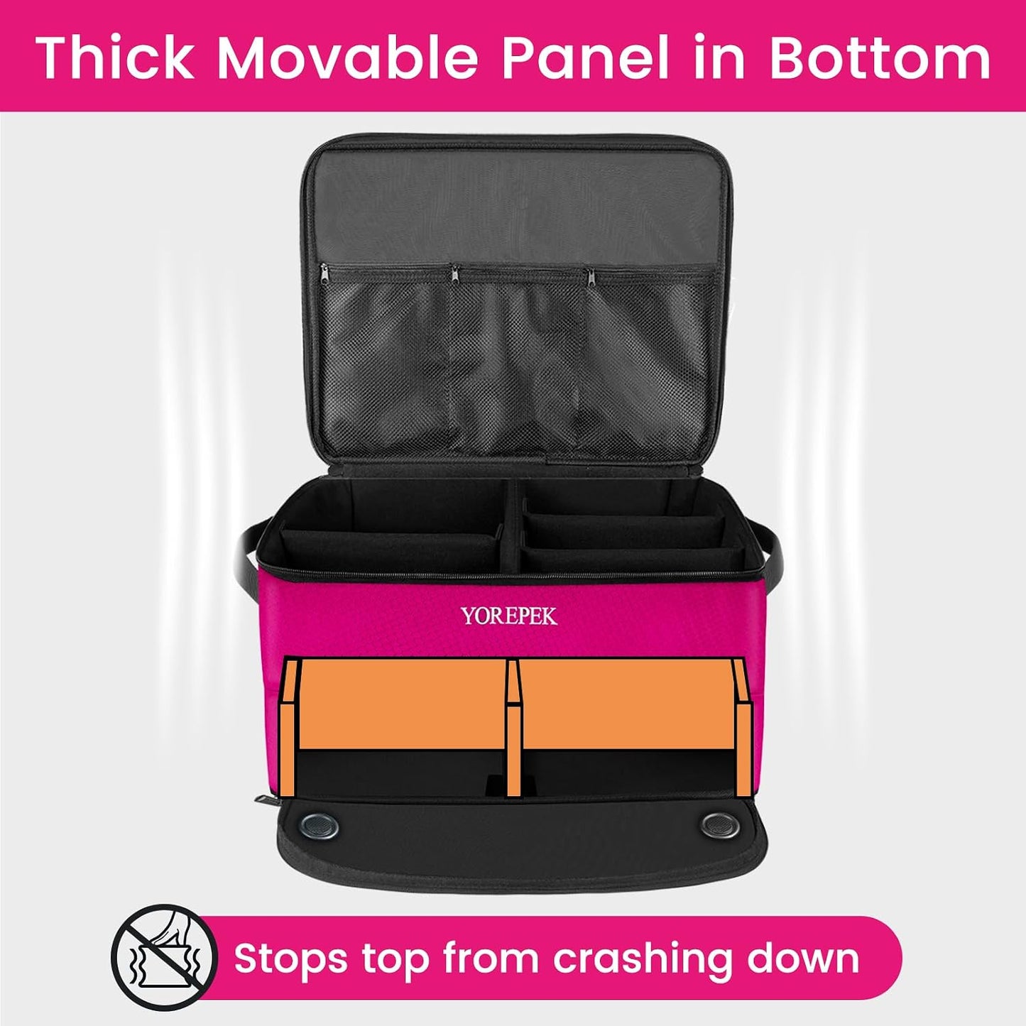 YOREPEK 2 Layer Golf Trunk Organizer, Golf Gifts for Men with Separate Ventilated Compartment for 2 Pair Shoes, Waterproof Car Trunk Locker for Balls, Tees, Clothes, Gloves, Gifts for Golfers