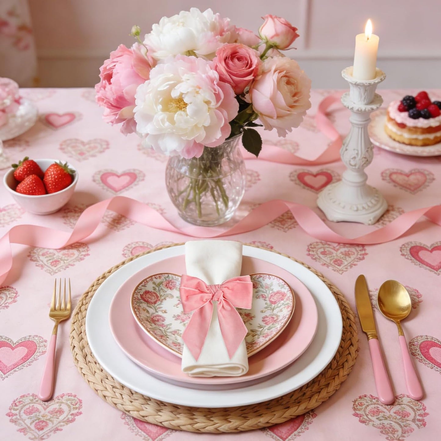 Chic Velvet Bow Napkin Rings Set of 12, Pink Butterfly Napkin Rings Holders for Spring Family Gathering Xmas Dinner Parties Holiday Home Table Setting(Pink Bow)