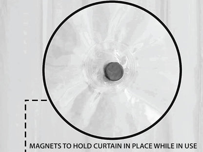 Home Expressions 3 Gauge PEVA Shower Curtain Liner with Magnets & Metal Grommets (70"x72") Upgrade Your Bathroom with This Durable 3-Gauge PEVA Shower Curtain Liner. Pink