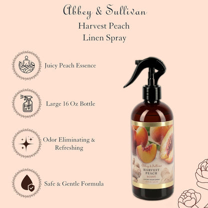 Abbey & Sullivan Room Spray, Harvest Peach, 16 oz.