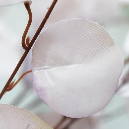 Blush Pink Eucalyptus Artificial Silk Leaves Realistic Looking for Centerpieces Fillers Bouquets Six Stems