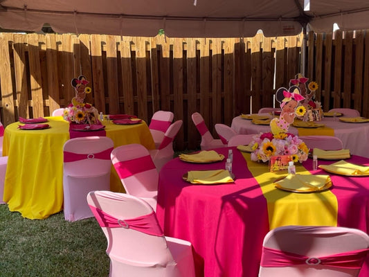 YOUR CHAIR COVERS - Stretch Spandex Folding Chair Cover Pink