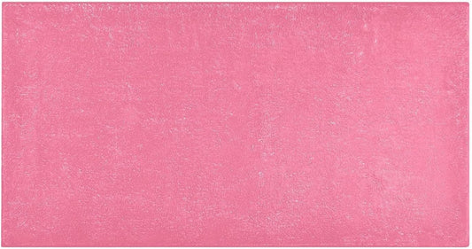 Plain Pink Solid Color Bath Mat, Dry Quickly Non Slip Absorbent Bath Rug, Soft Living Room Bedroom Home Floor Mats, Bath Mats for Bathroom, Tub and Shower 20" x 39"