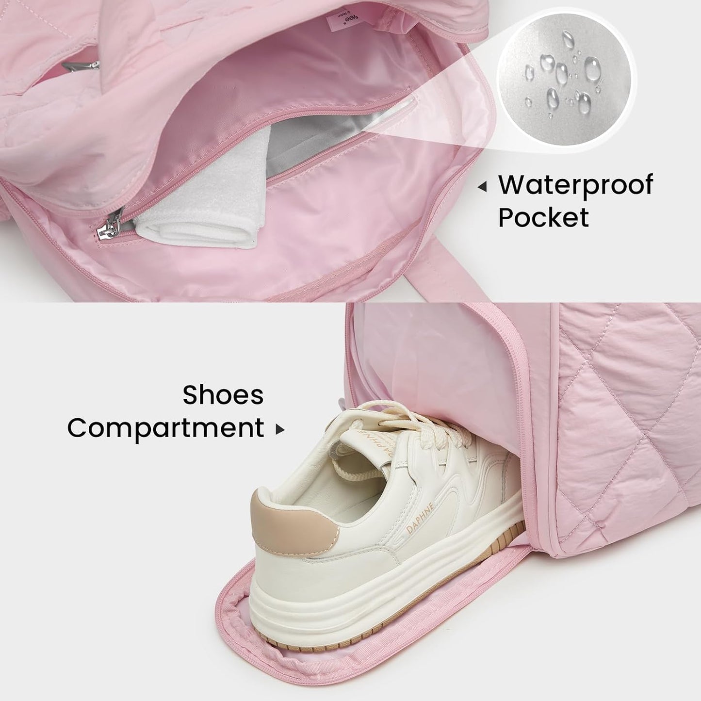 G4Free Pickleball Bag, Pickleball Backpack for Men and Women, Tote with Shoe Compartment and Waterproof Pocket