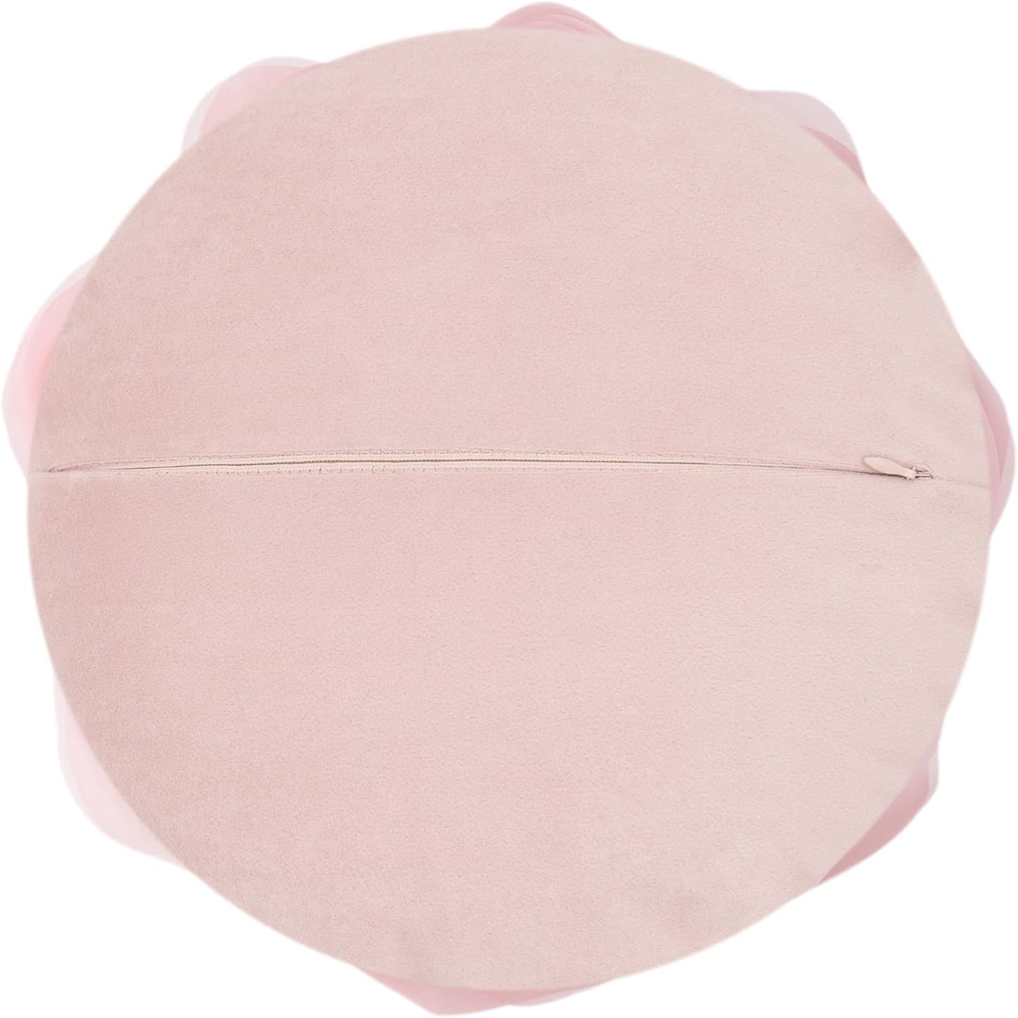 JWH Stereo Flower Throw Pillow Covers Aesthetic Decorative Floral Accent Pillow Cases Round Cushion Handmade Pillowcase for Bedroom Bed Couch Chair Car 12 Inch Dusty Pink
