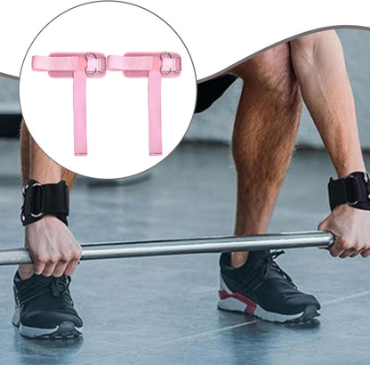 Set of 2 Wrist Straps for Weightlifting, Fitness Equipment with Double D-Rings for Training.
