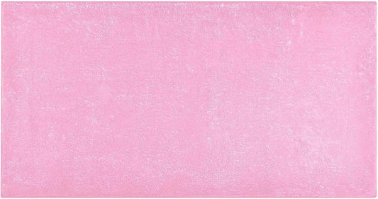 Bath Mat 39x20 Inch, Beautiful Pink Solid Color Soft Absorbent Plush Rug, Non-Slip Washable Floor Mat for Bathroom Bedroom Kitchen Entryway Carpet