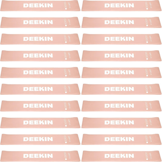 DEEKIN 20 Pcs Resistance Bands Resistance Loop Exercise Bands Exercise Equipment Elastic Drag Ring for Women and Men Home Fitness, Gym, Yoga
