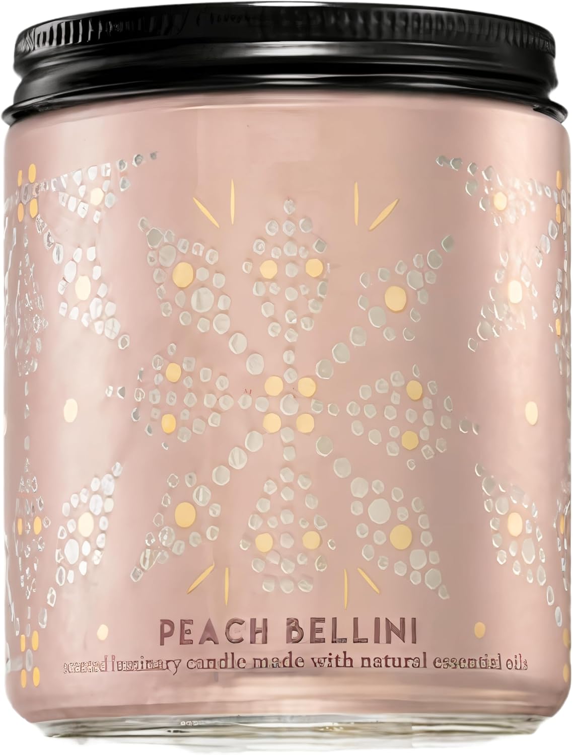 Bath Body Peach Bellini 1-Wick Candle 8 Oz