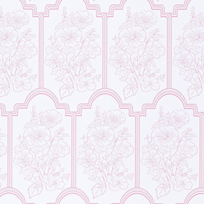 Pink Floral Peel and Stick Wallpaper Modern Boho Vintage Contact Paper for Bathroom Kitchen Removable Self Adhesive Vinyl Wall Paper Decals Waterproof Renter Friendly Wallpaper 17.5 in X 196.8 in