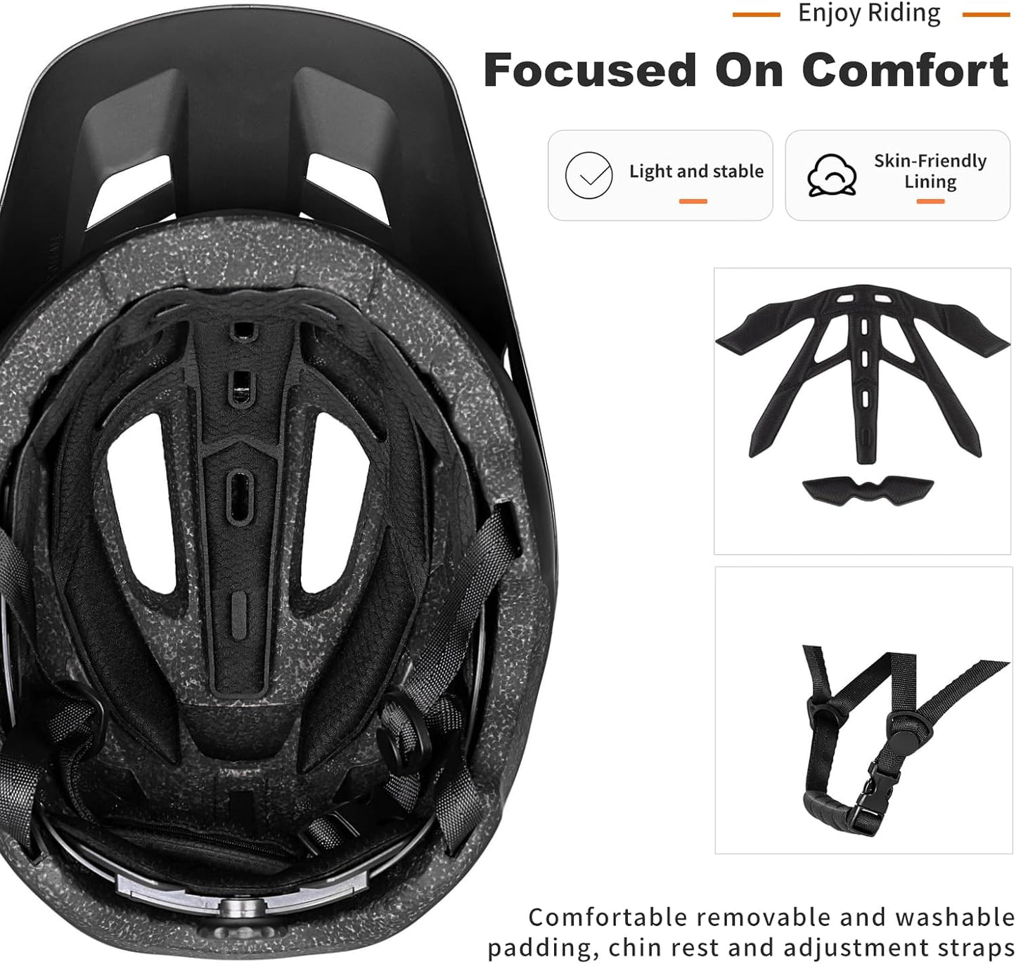Kids Bike Helmet for Boys Girls Ages 5-8 & 8-14, Adjustable 51-57cm Youth Helmet with Visor, Multi-Sport Lightweight for Cycling Scooter Skating Skateboard