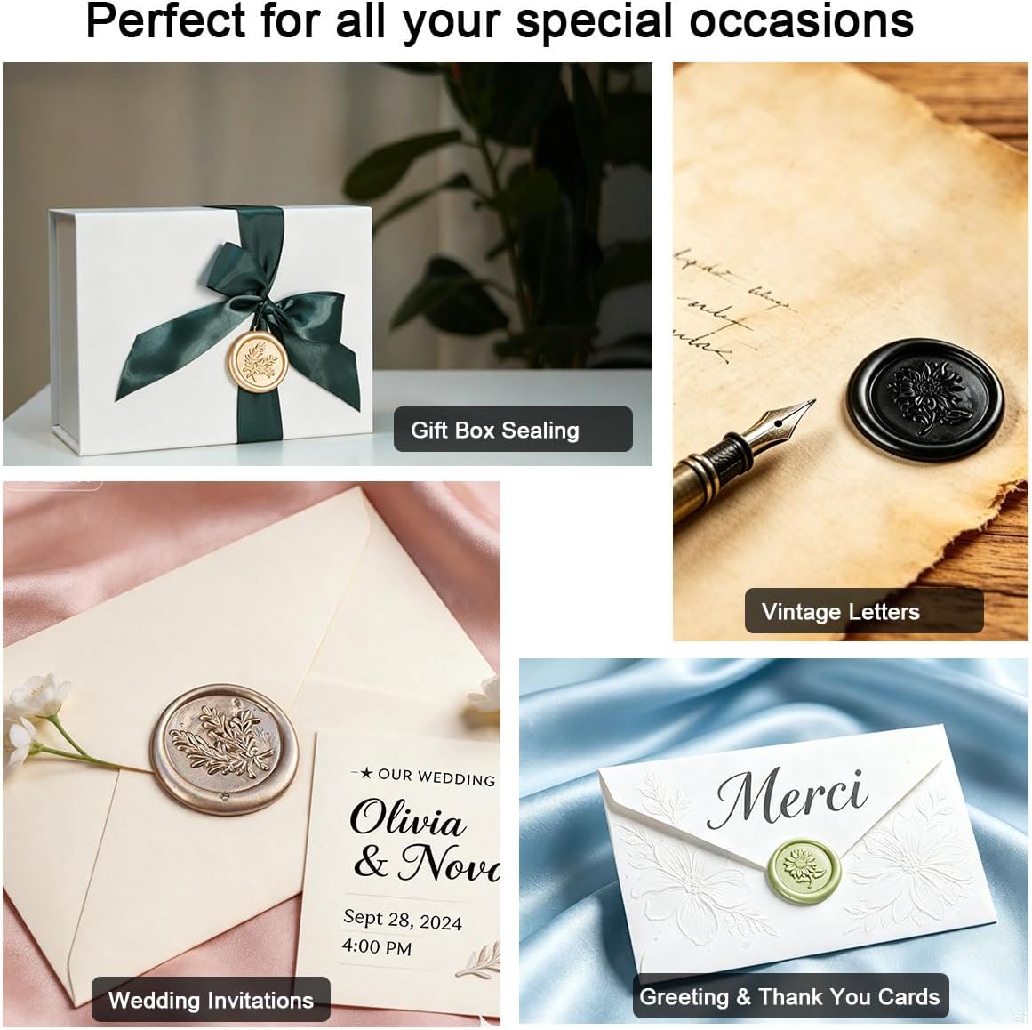 Wax Seal Stick, 15 Pieces Glue Gun Wax Seal Sticks for Sealing Wax, Wedding Invitations, Cards, Envelopes, Rose Pink