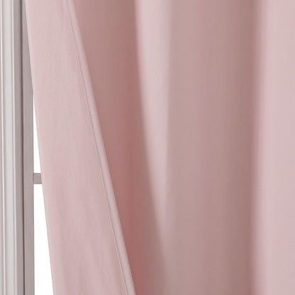 OVZME Zora Blush Pink Shower Curtain, Fabric Shower Curtain for Bathroom - Soft Cloth Hotel Spa Quality, Water Repellent Bath Curtain, Washable Shower Curtain Set with 12 Hooks, Grommets Top, 72Wx72L