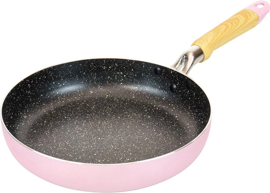 Wahei Freiz RB-3870 Fresh Spring Frying Pan, 10.2 inches (26 cm), Pink, For Beginners, Self-Cooking, Abrasion Test 100,000 Times, Daikin Silkware, EL Marble Coat, Compatible with IH and Gas