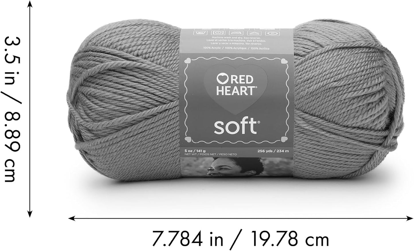 Red Heart Soft Coral Yarn - 3 Pack of 141g/5oz - Acrylic - 4 Medium (Worsted) - 256 Yards - Knitting/Crochet