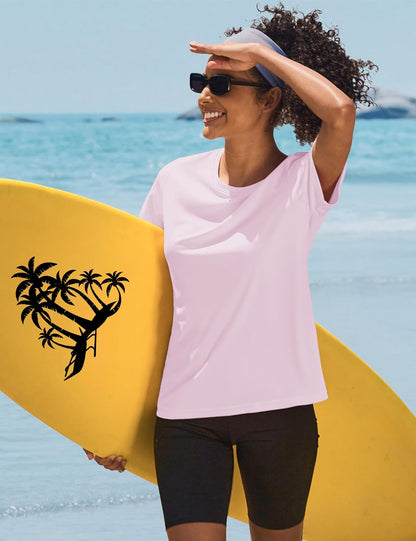 Cavva Women's Short Sleeve Workout Tops UPF 50+ Athletic Shirts Quick Dry Sun Protectioin Rash Guard for Gym Tee