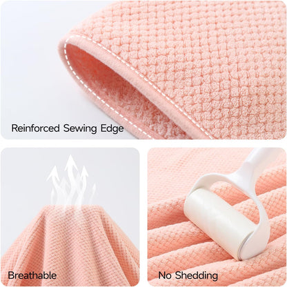 REDKISS Pack of 2 Jumbo Bath Sheets, 40 x 80 Inches Microfiber Bath Towels for Bathroom, Extra Large & Lightweight, Quick-Dry, Super Soft & Highly Absorbent, Perfect to Wrap Yourself in, Pink