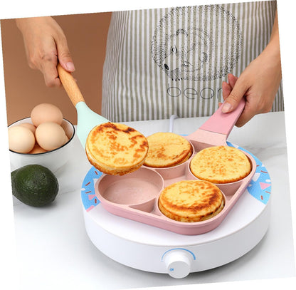 Angoily Non-stick Egg Frying Pan Aluminium Alloy Skillet for Omelets and Healthy Cooking Easy Clean Home Egg Cooker Lightweight Breakfast Mold in Pink