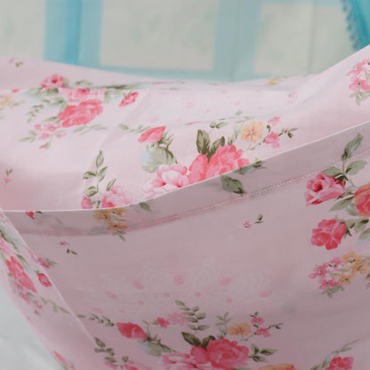 2 Pack Floral Pillow Protectors Cases Standard Size, Pink Pillow Covers 20x30 Inch, 100% Cotton