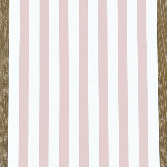 Striped Table Runner - Pink Paper Table Runner for Patries or Weddings - American Made