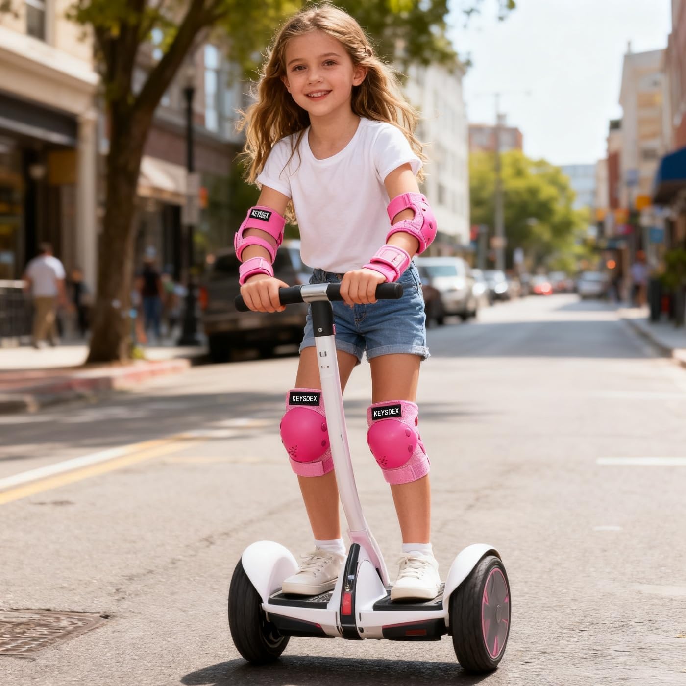 Kids Protective Gear Set - Knee Elbow Wrist Pads for 3-15 Years Old, Ideal for Skate&Skateboarding,Roller Skates,Cycling,BMX Bike,Inline Skating,Scooter Riding and Outdoor Sports