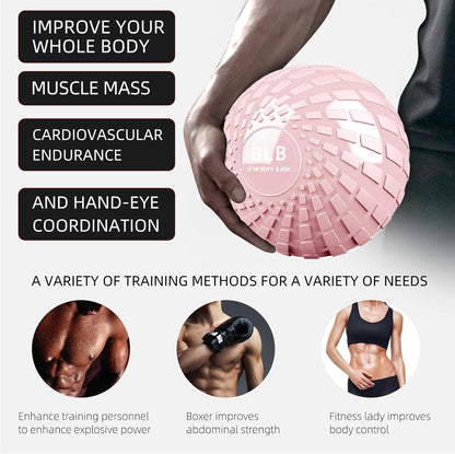 Medicine Ball 8, 10 lbs Slam Ball Weighted Balls for Exercise Strength and Crossfit Workout