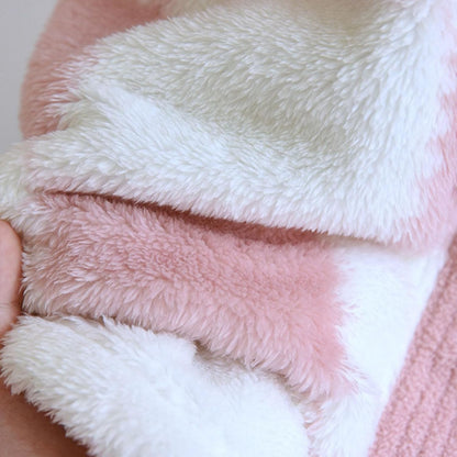 Lmdudan 2025 Womens Long Fleece Robe Checkered Bathrobe with Pockets Soft Sleepwear Nightgown Fluffy Plush Bathrobe
