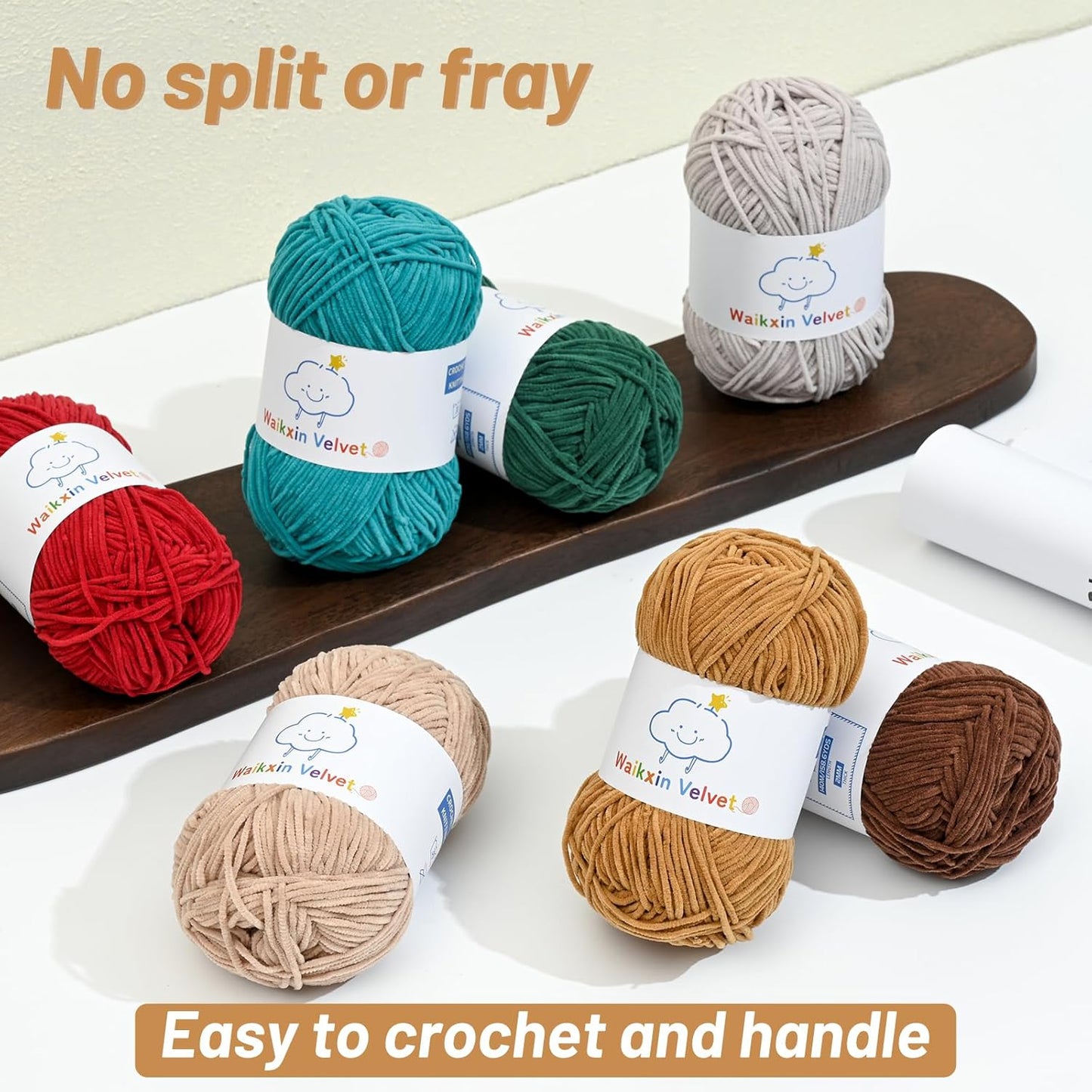 3 Pack Fluffy Chenille Yarn for Crocheting，Baby Yarn for Crocheting Soft，150g/5.28oz Velvet Amigurumi Yarn ，Fingering Weight Yarns for Crocheting Baby Blankets、DIY Craft.(3 Light Pink)