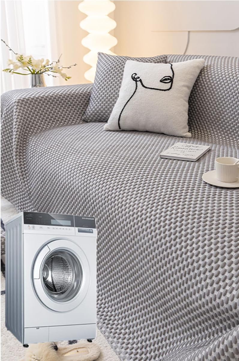 Sofa Towel Versatile Blanket Large Throws Woven Throw Upholstery Blankets Sofas Suitable for Sofa Bed Cover and Sofa Chair Protects Against Pet Hair and Stains 70''*70'' Pink