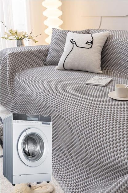 Sofa Towel Versatile Blanket Large Throws Woven Throw Upholstery Blankets Sofas Suitable for Sofa Bed Cover and Sofa Chair Protects Against Pet Hair and Stains 70''*70'' Pink