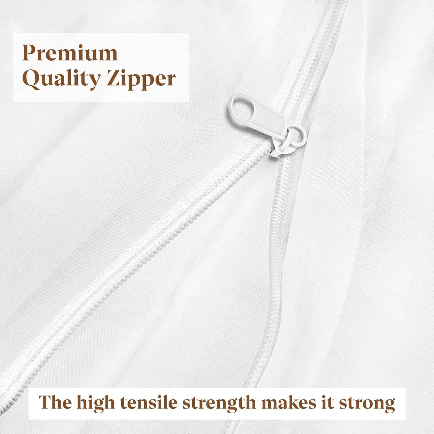 Zipper Fitted Sheet Twin (39"x 75") Size Fits 8" Deep Pocket, Heavy Quality 600-TC Soft Egyptian Cotton Zipper Mattress Cover 1 Fitted Sheet Only (Peach, Stripe)