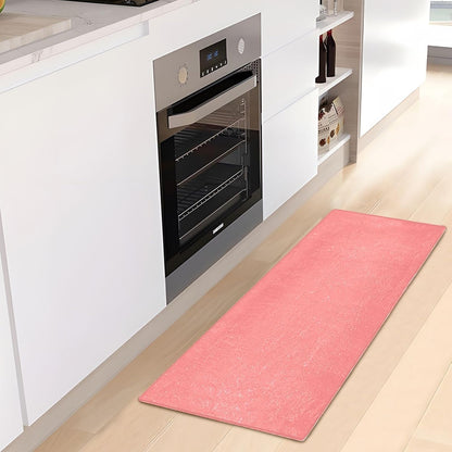Plain Pink Solid Color Bath Mat, Dry Quickly Non Slip Absorbent Bath Rug, Soft Living Room Bedroom Home Floor Mats, Bath Mats for Bathroom, Tub and Shower 20" x 39"
