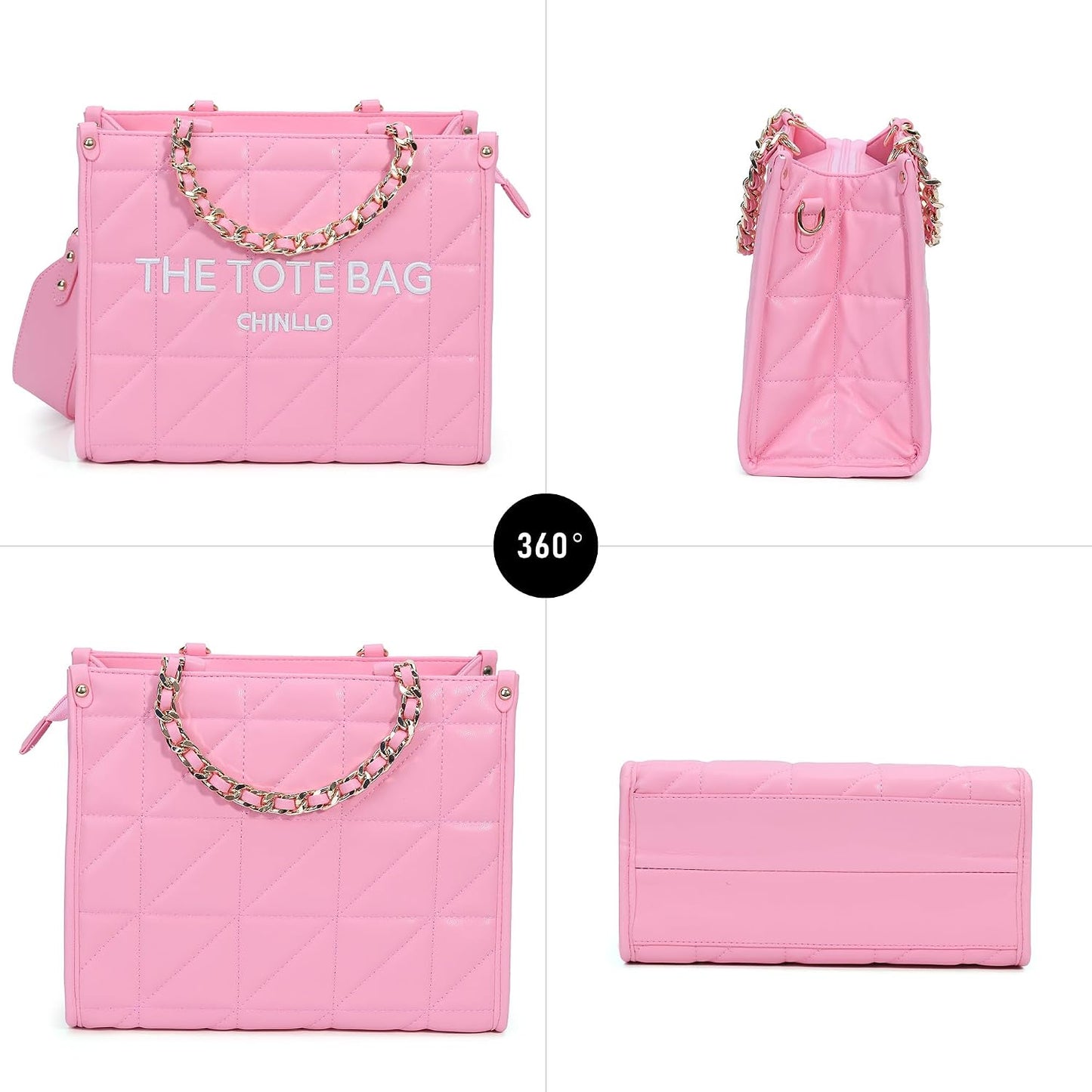 Chinllo Tote Bag for Women Top Handle Satchel Purse and Handbags with Shoulder Strap