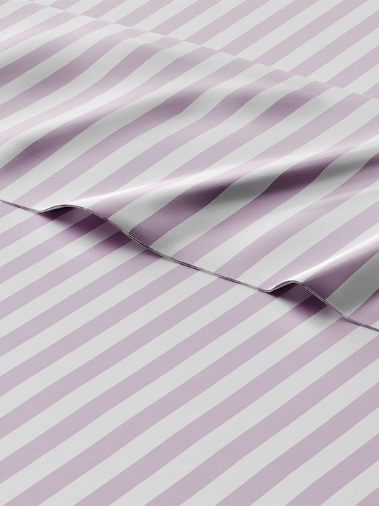 CGK Unlimited Kids Pink Pinstripes Full 4 Piece Sheet Set - Boys, Girls, Teens, Toddler - Easy Fit Deep Pockets - Soft, Cooling & Breathable Sheets - Cute, Cozy, Fade & Wrinkle Free - Machine Washable
