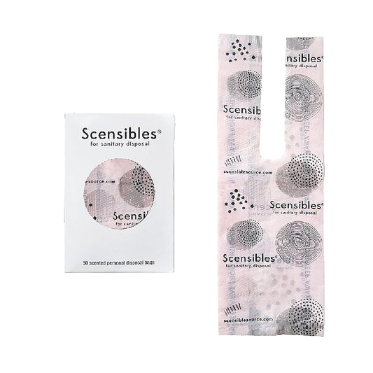 Hospeco Scensibles Personal Disposal Bags, Pink, 1200 Bags (HOSSBX50)