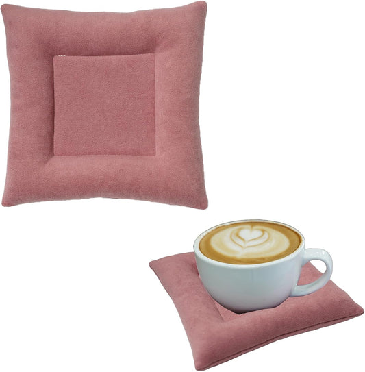 2Pcs Coasters for Drinks Coaster Set for Coffee Beer Wine Drink Coasters for Table Protection Housewarming Birthday Gift (Pink)
