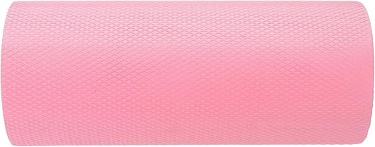 Half Foam Roller for Back and Core Muscle Relief, Lightweight Yoga Roller Accessory in Cherry Blossom Pink 30x6.3cm for Fitness, Balance Training, and Massage Therapy
