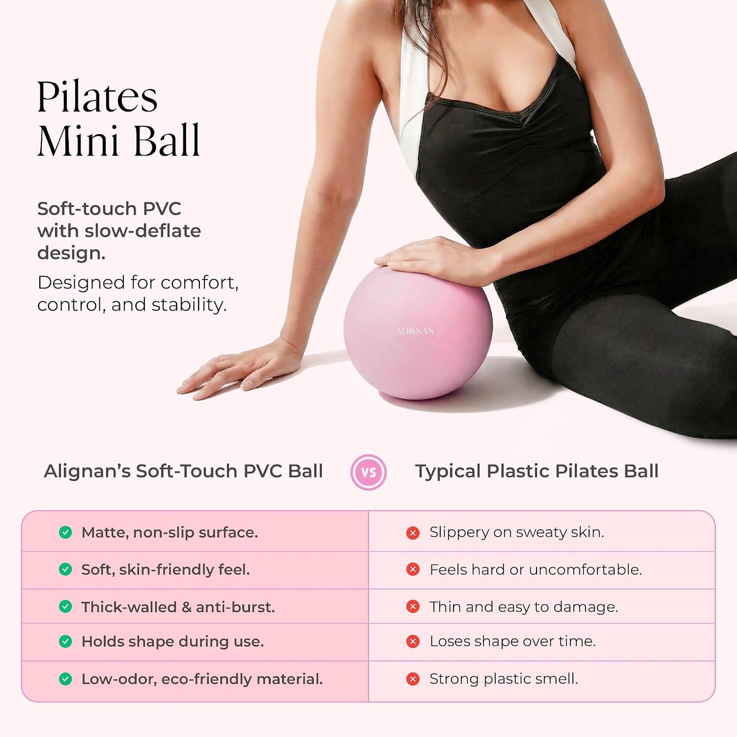 Pilates Kit for Home Workouts with 14” Pilates Ring Pilates 8” Mini Ball with and 3 Booty Bands Set, Pilates Essentials Kit for Women with Guided Workout Video, Home Pilates Equipment